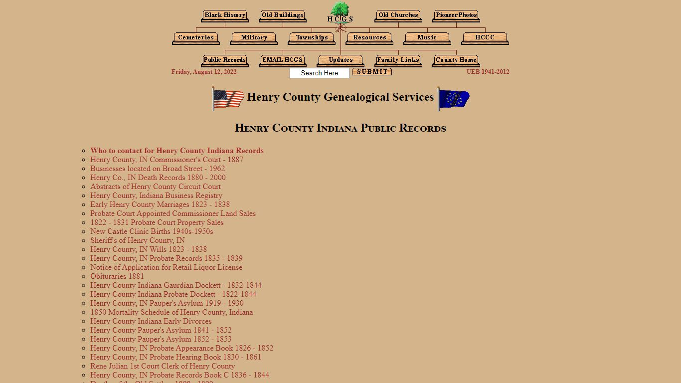 HCGS - Henry County Indiana Public Records